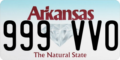 AR license plate 999VVO