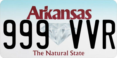 AR license plate 999VVR