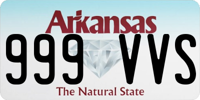 AR license plate 999VVS