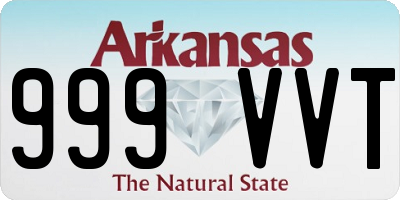 AR license plate 999VVT