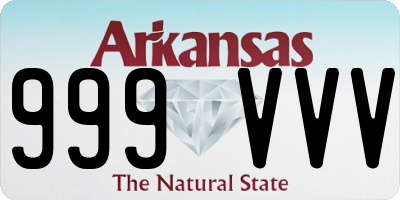 AR license plate 999VVV