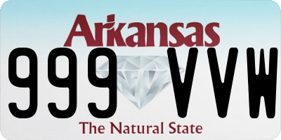 AR license plate 999VVW