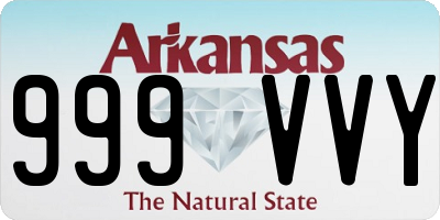 AR license plate 999VVY