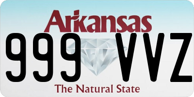 AR license plate 999VVZ