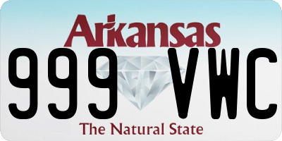 AR license plate 999VWC