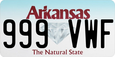 AR license plate 999VWF