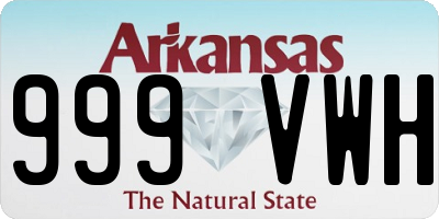 AR license plate 999VWH