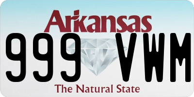 AR license plate 999VWM