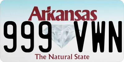 AR license plate 999VWN