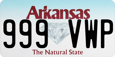 AR license plate 999VWP