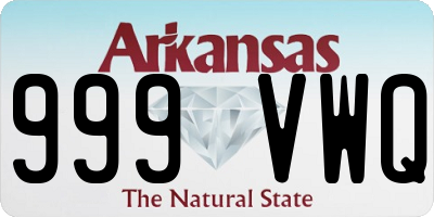 AR license plate 999VWQ