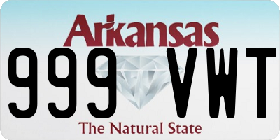 AR license plate 999VWT