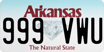 AR license plate 999VWU