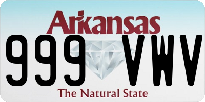 AR license plate 999VWV