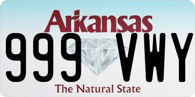 AR license plate 999VWY