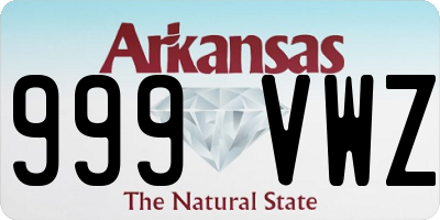 AR license plate 999VWZ