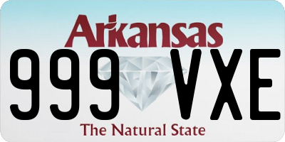 AR license plate 999VXE