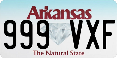 AR license plate 999VXF