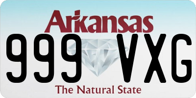 AR license plate 999VXG