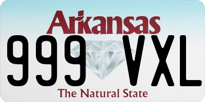 AR license plate 999VXL