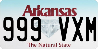 AR license plate 999VXM