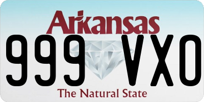 AR license plate 999VXO