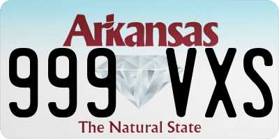 AR license plate 999VXS