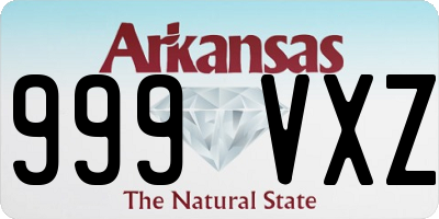AR license plate 999VXZ