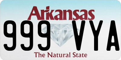 AR license plate 999VYA