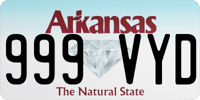 AR license plate 999VYD