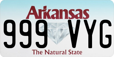 AR license plate 999VYG