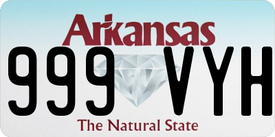 AR license plate 999VYH