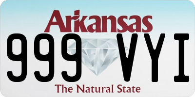 AR license plate 999VYI