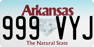 AR license plate 999VYJ