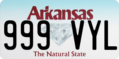 AR license plate 999VYL