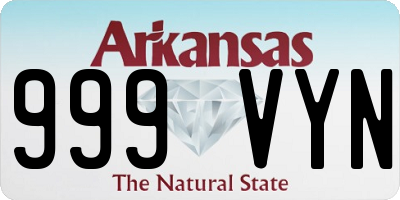 AR license plate 999VYN
