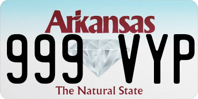 AR license plate 999VYP