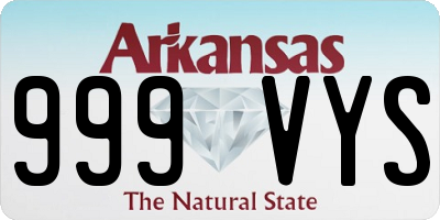 AR license plate 999VYS