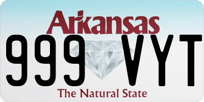 AR license plate 999VYT