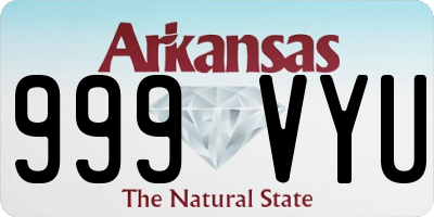 AR license plate 999VYU