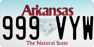 AR license plate 999VYW