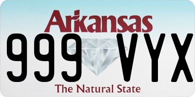 AR license plate 999VYX