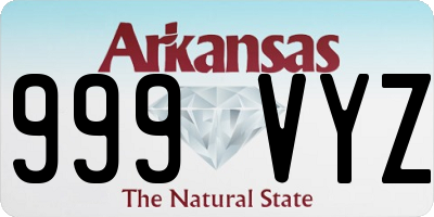 AR license plate 999VYZ