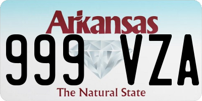 AR license plate 999VZA