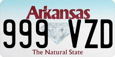 AR license plate 999VZD