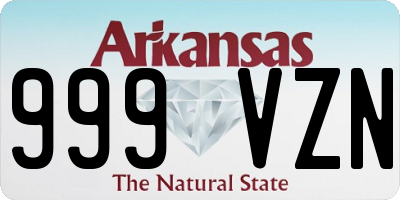 AR license plate 999VZN