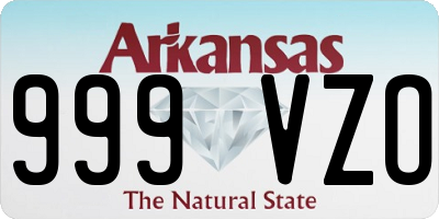 AR license plate 999VZO