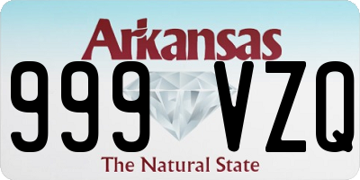 AR license plate 999VZQ
