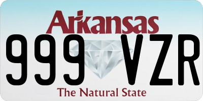 AR license plate 999VZR