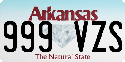 AR license plate 999VZS